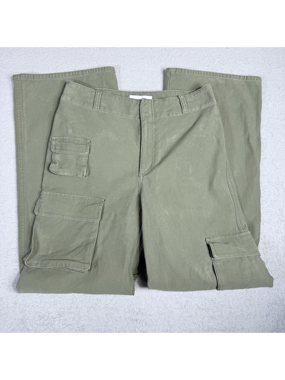 Wilfred Aritzia Picture Cargo Wide Leg Green Pants Womens 6 Utility Boho Twill
